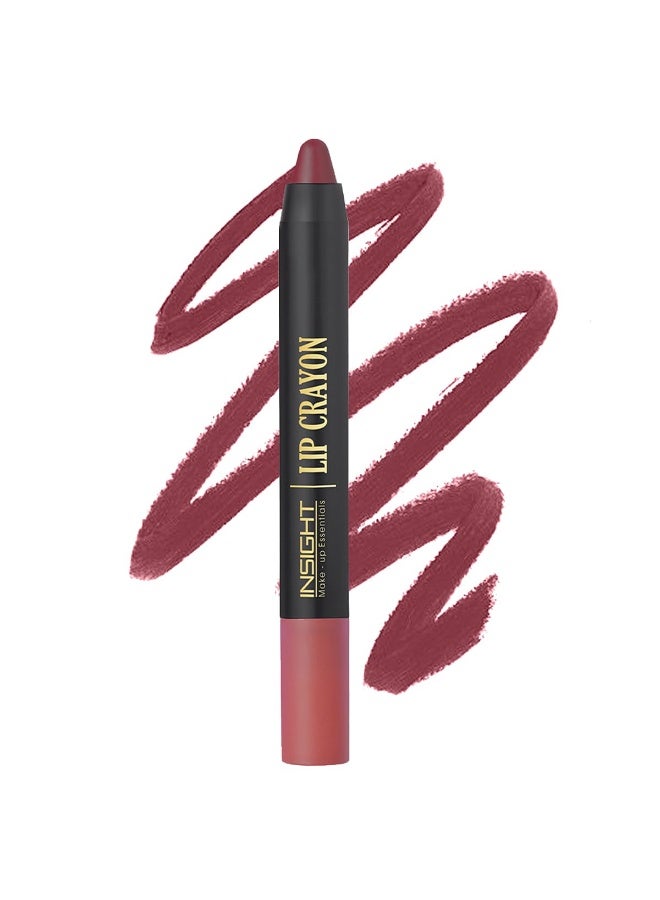 إنسايت قلم تحديد شفاه يدوم طويلاً من إنسايت - راحة طوال اليوم | لمسة نهائية مطفية | مقاوم للماء | غني بفيتامين هـ وحمض الكوجيك | طرف قابل للبري | تغطية كاملة | أحمر شفاه خفيف الوزن (موف محمص) - 7 غرام - Image 1